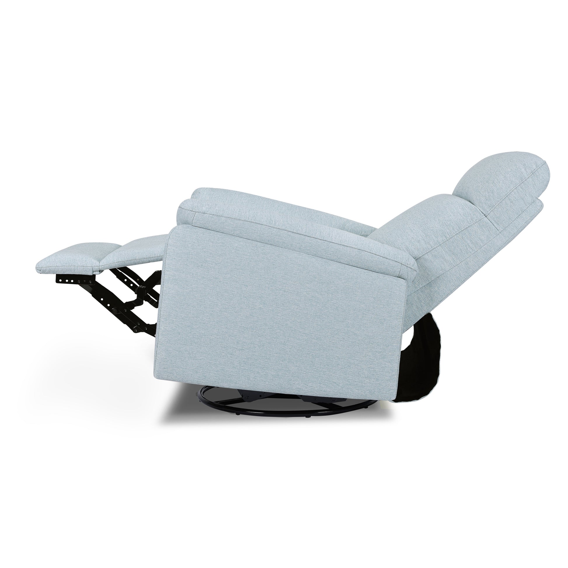 M24388HBL,Suzy Electronic Swivel Recliner in Heathered Blue