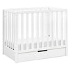 F11981W,Carter's,Colby 4-in-1 Convertible Mini Crib w/ Trundle in White