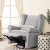 M21887MIG,DaVinci,Hayden Recliner and Swivel Glider in Misty Grey