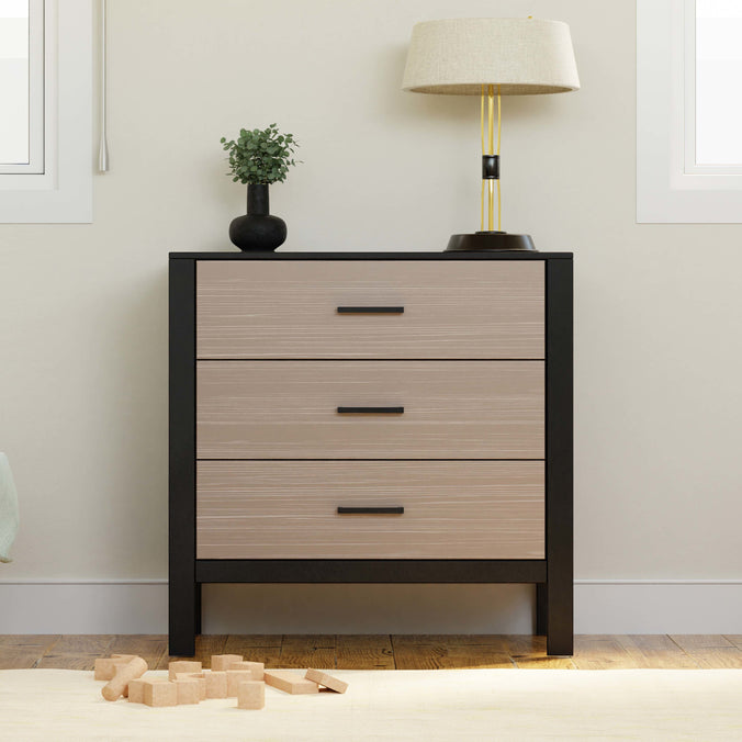 F23223ECWD,Carter's,Radley 3-Drawer Dresser in Ebony & Coastwood