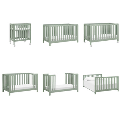 F11980LS,Carter's,Colby GROW 6-in-1 Convertible Bassinet to Crib in Light Sage