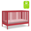 M25101TRD,DaVinci,Birdie 3-in-1 Convertible Crib in Strawberry Red