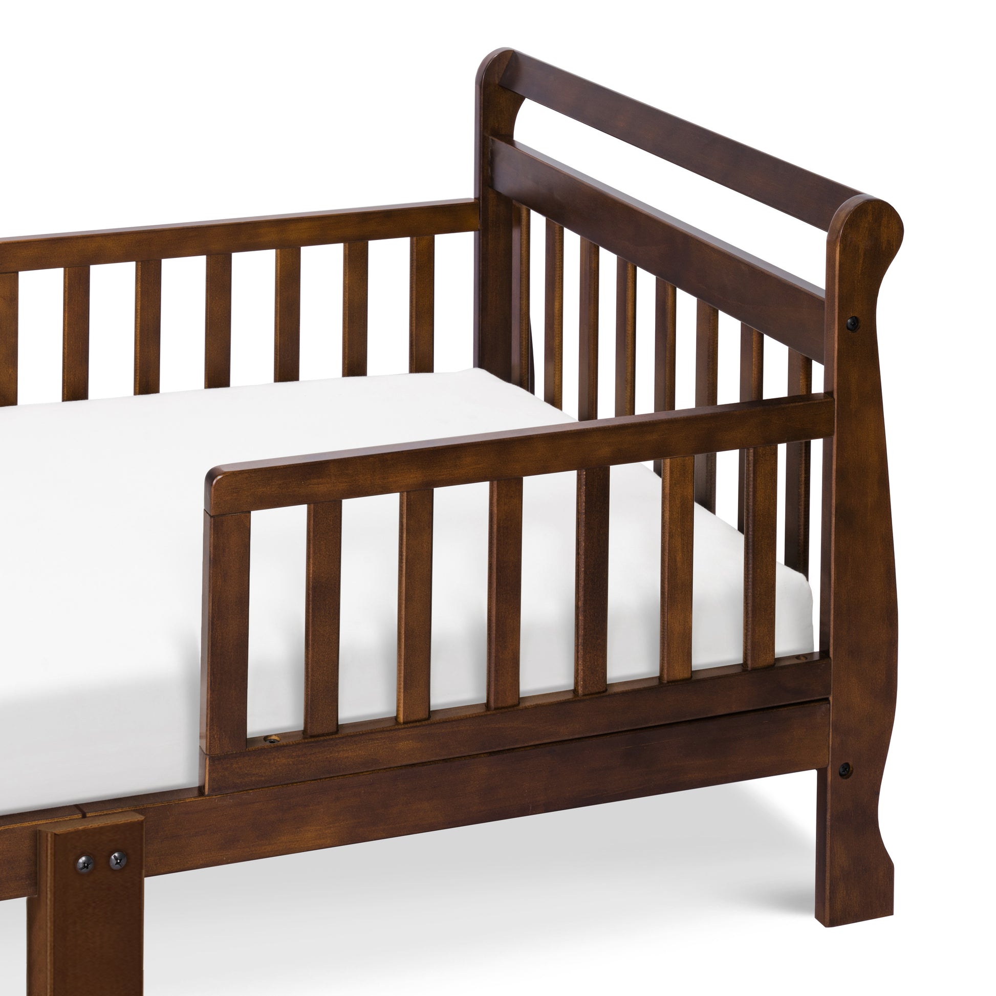 M2990Q,DaVinci,Sleigh Toddler Bed in Espresso Finish