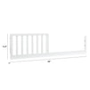 M3899W,The MDB Family,Toddler Bed Conversion Kit in White Finish