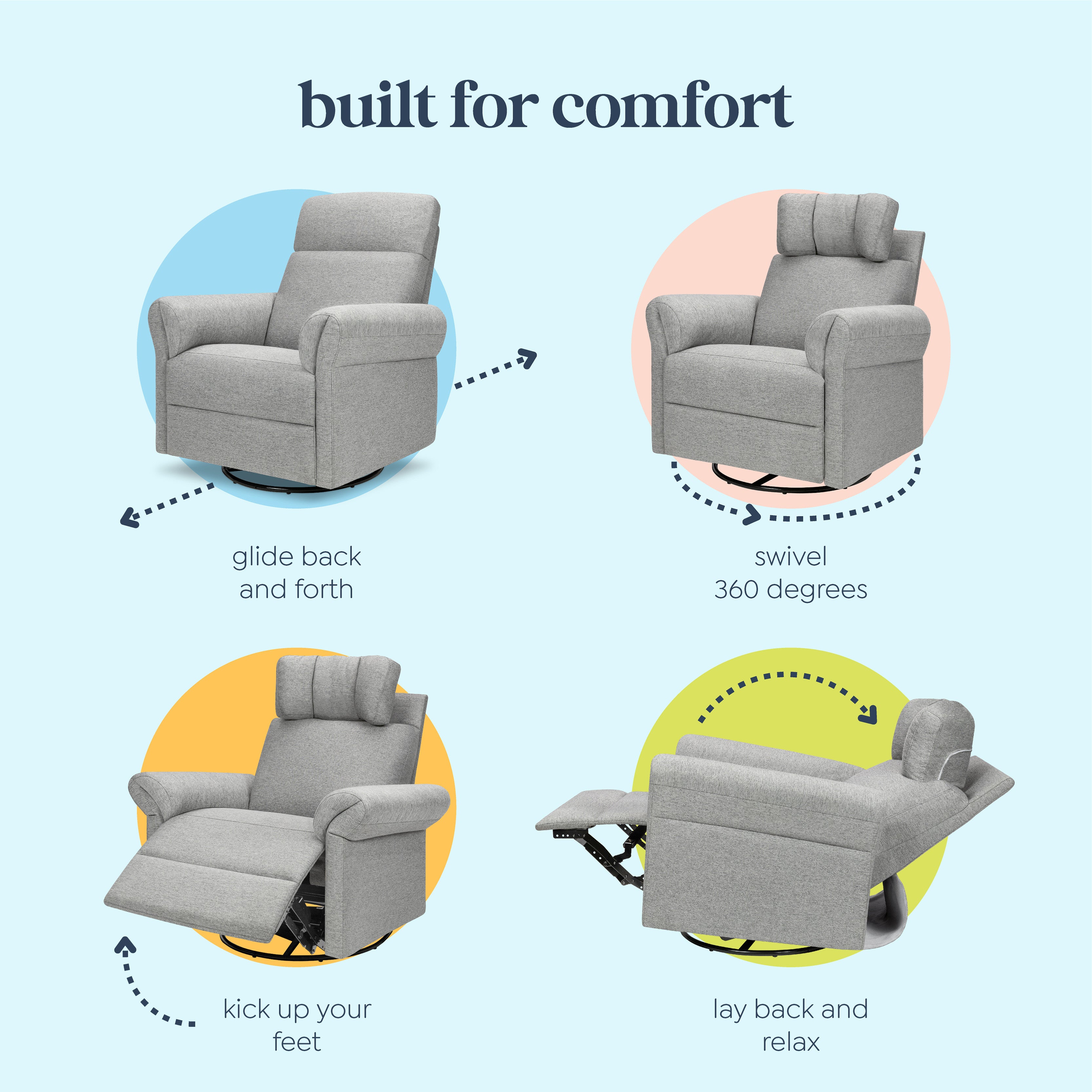 ダヴィンチ DaVinci Suzy Recliner and Swivel Glider – DaVinci Baby