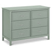 M12826LS,Charlie 6-Drawer Double Dresser in Light Sage