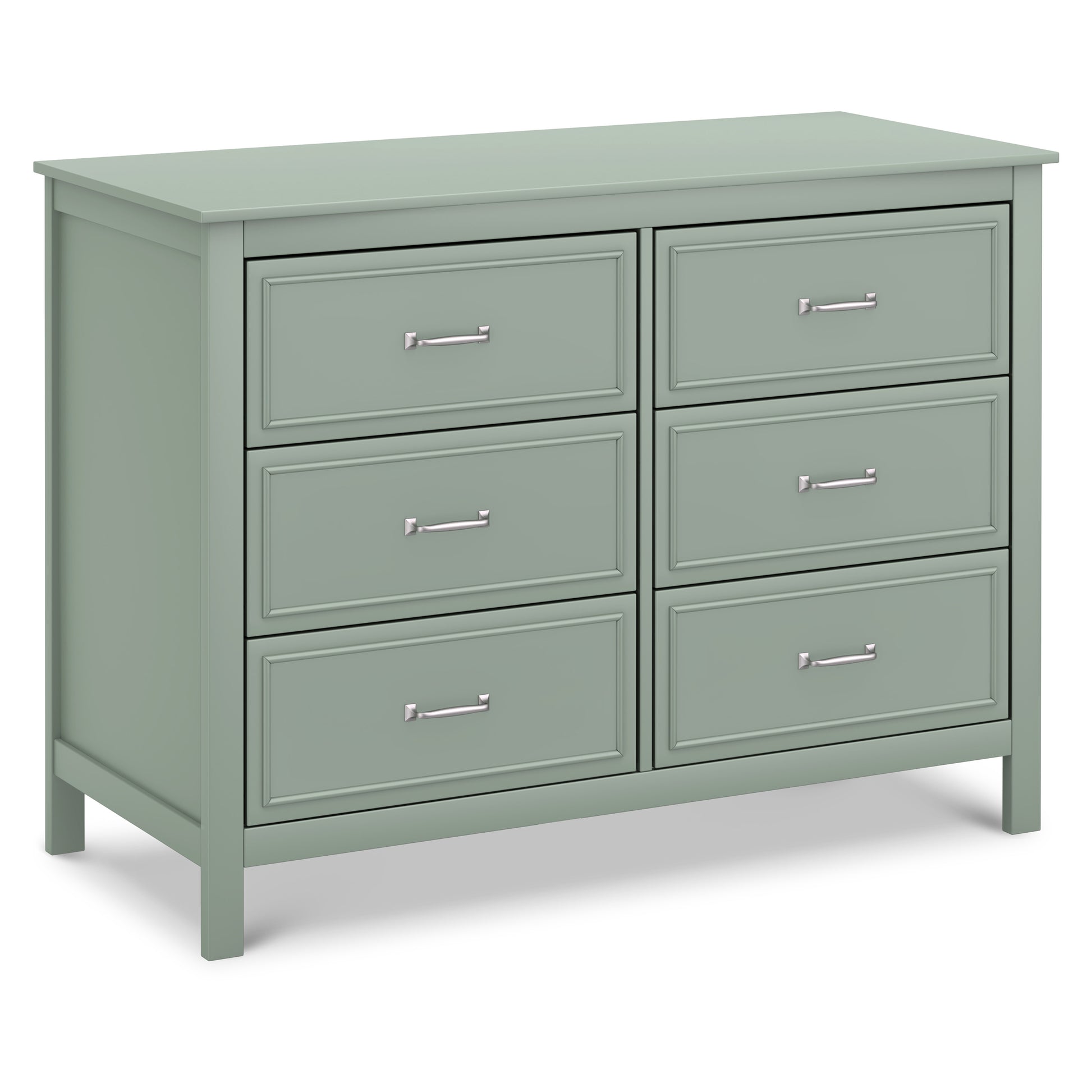 M12826LS,DaVinci,Charlie 6-Drawer Double Dresser in Light Sage