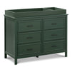 M12826FRGR,DaVinci,Charlie 6-Drawer Double Dresser in Forest Green