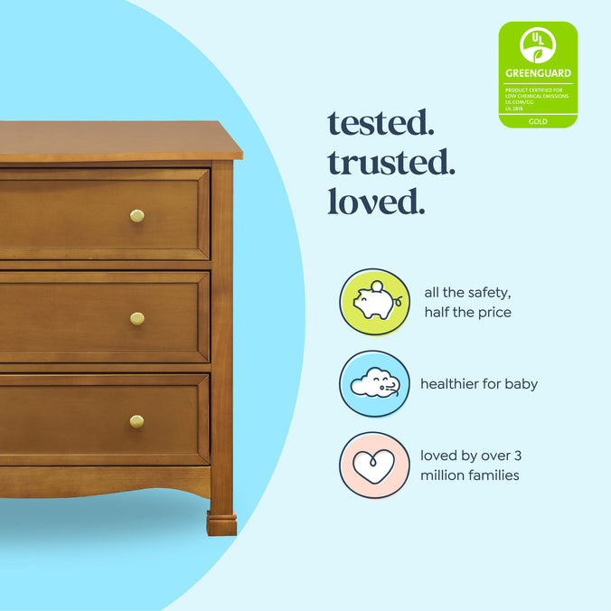 DaVinci Kalani 3 Drawer Dresser - Chestnut DaVinci Kalani 3 Drawer Dresser - Chestnut