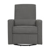 M10887GY,DaVinci,Piper Recliner in Dark Grey Finish w/Dark Grey Piping