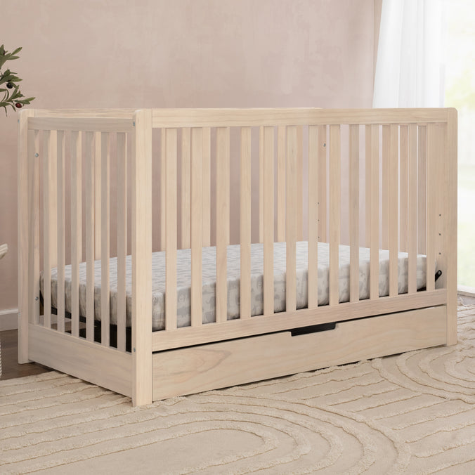 F11951NX,Carter's,Colby 4-in-1 Convertible Crib w/ Trundle Drawer in Washed Natural