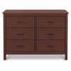 M12826CR,DaVinci,Charlie 6-Drawer Double Dresser in Crimson
