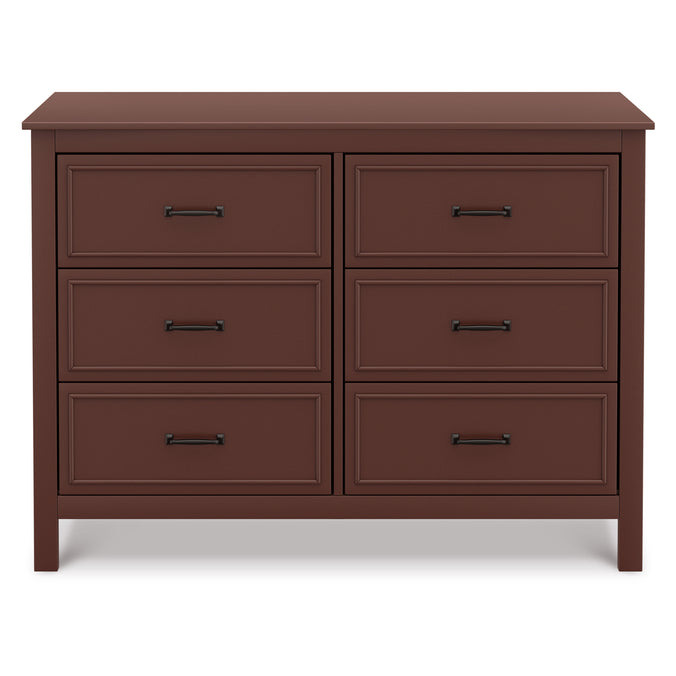 M12826CR,DaVinci,Charlie 6-Drawer Double Dresser in Crimson
