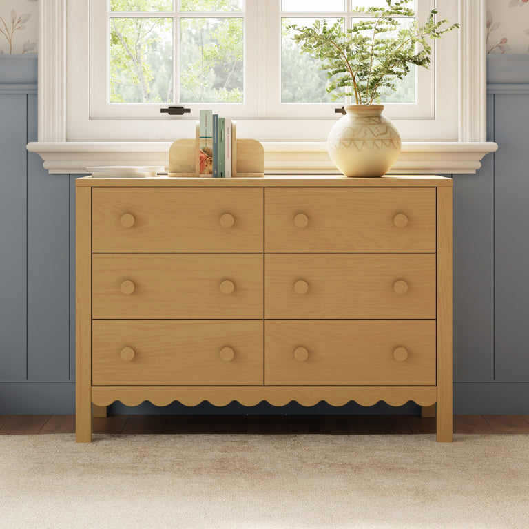 Sammy Scallop 6-Drawer Dresser