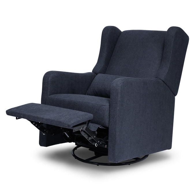 F19587PNL,Carter's,Arlo Recliner and Swivel Glider in Performance Navy Linen