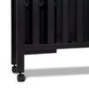 M18198E,DaVinci,Dylan Folding Portable 3-in-1 MiniCrib and TwinBed in Ebony