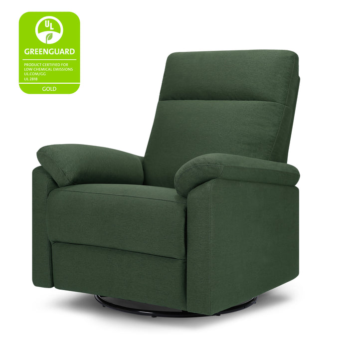 M24388PNG,DaVinci,Suzy Electronic Swivel Recliner in Pine Green