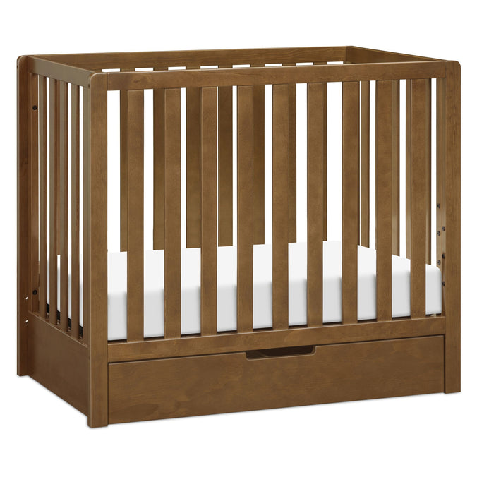 F11981L,Carter's,Colby 4-in-1 Convertible Mini Crib w/ Trundle in Walnut