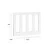 M22599W,The MDB Family,Mini Toddler Bed Conversion Kit (Otto) in White