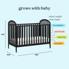 M23901E,DaVinci,Beau 3-in-1 Convertible Crib in Ebony