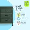 M12826FRGR,Charlie 6-Drawer Double Dresser in Forest Green