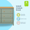 M27226LSHY,DaVinci,Shea 6-Drawer Dresser in Light Sage and Honey