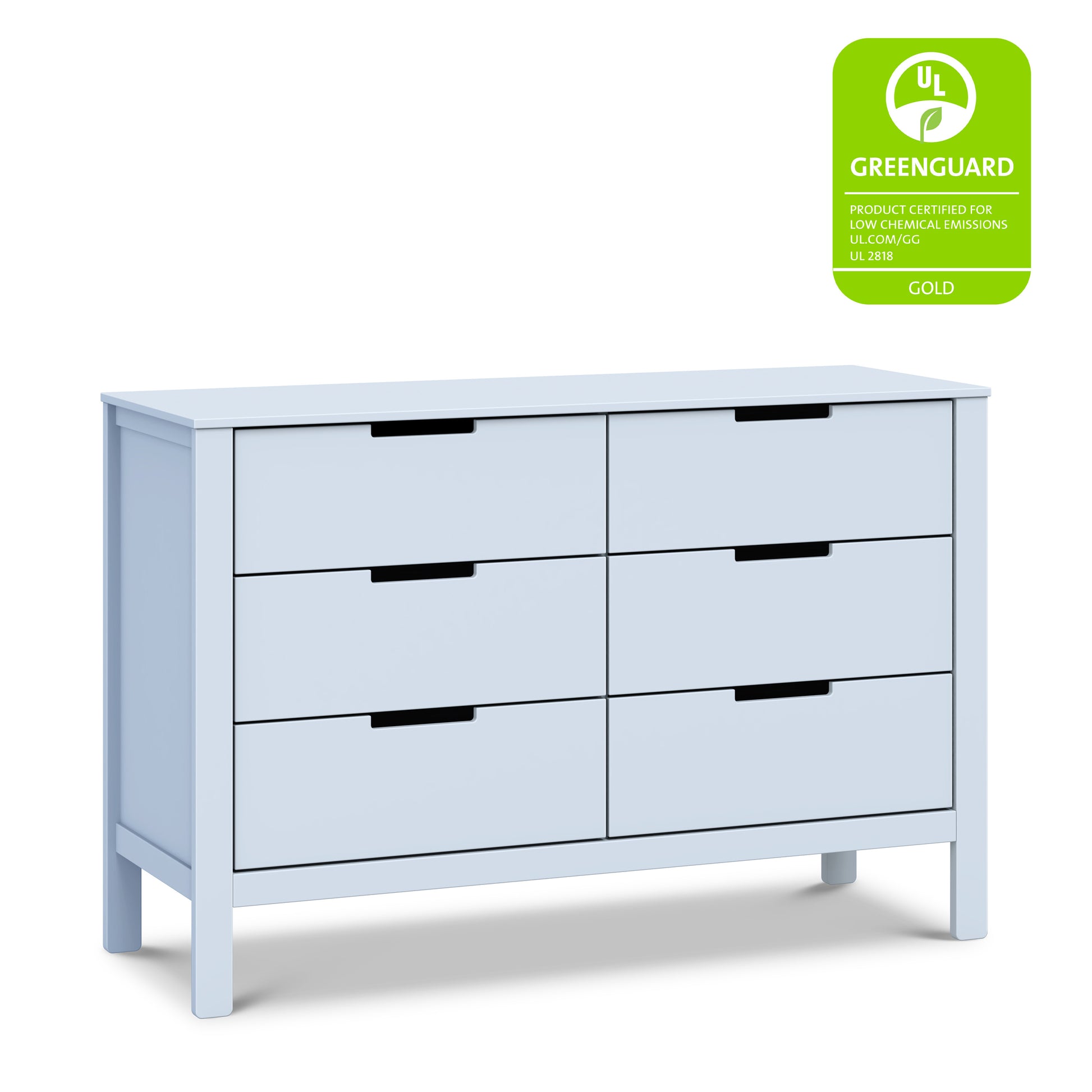 F11926PB,Carter's,Colby 6-Drawer Double Dresser in Powder Blue