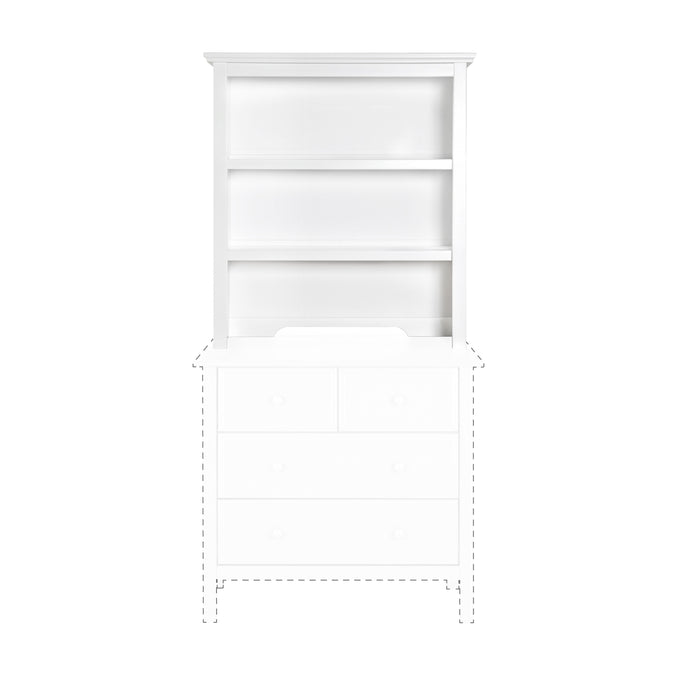 M4309W,DaVinci,Autumn Bookcase / Hutch in White Finish