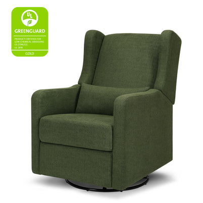 F19587PFGL,Carter's,Arlo Recliner and Swivel Glider in Performance Forest Green Linen