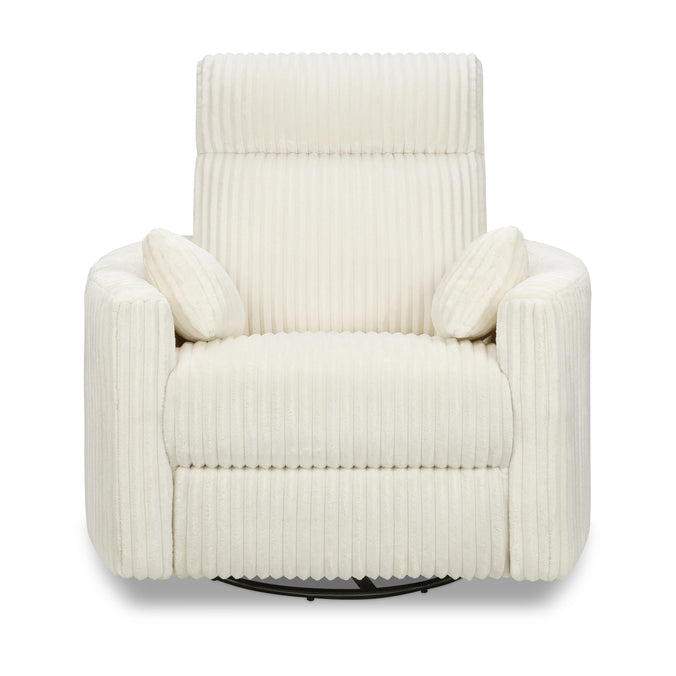 M33787CCC,DaVinci,Atlas Swivel Recliner in Cozy Cream Corduroy