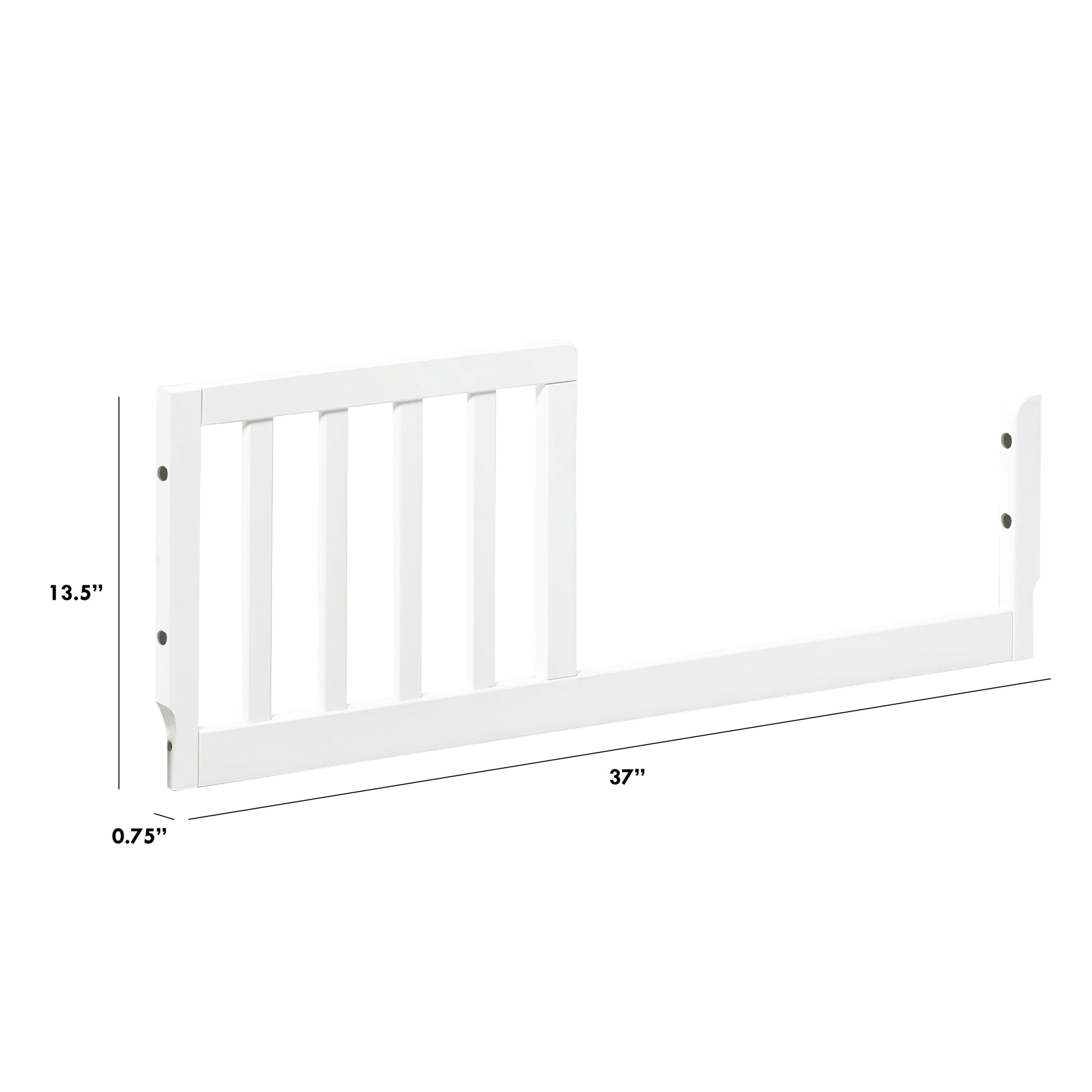 M20399W,The MDB Family,Mini Toddler Bed Conversion Kit in White
