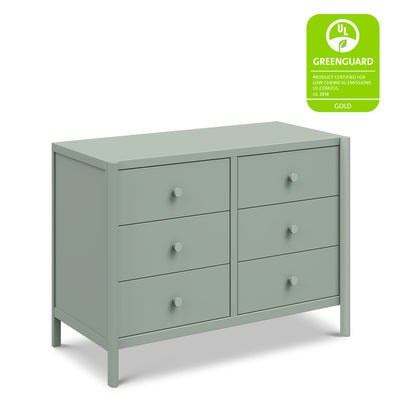 M25126LS,DaVinci,Birdie 6-Drawer Dresser in Light Sage