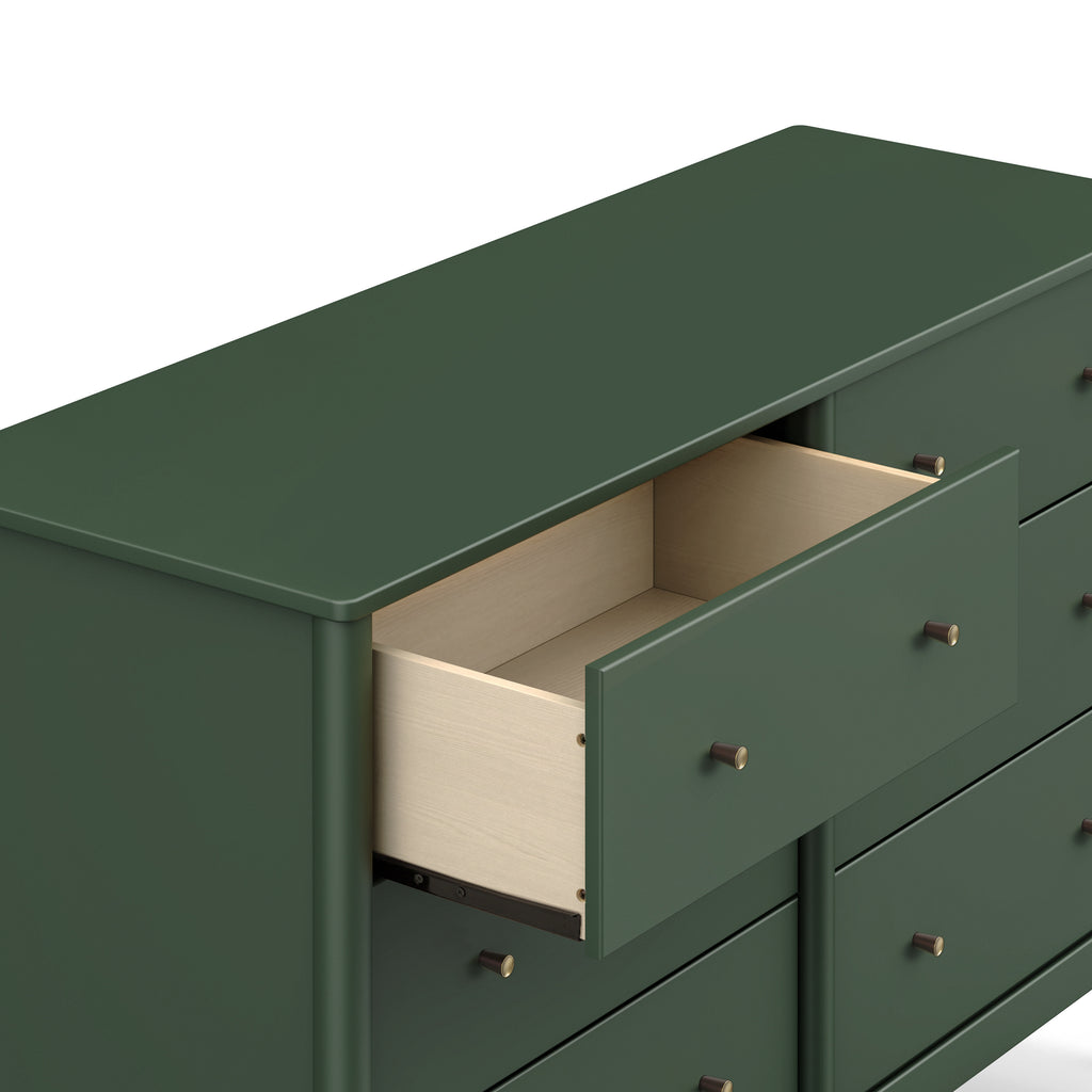 M27326FRGR,Frem 6-Drawer Dresser in Forest Green