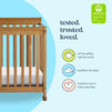 M5598CT,DaVinci,Kalani 4-in-1 Convertible Mini Crib in Chestnut Finish