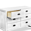 M13516CGW,DaVinci,Fairway 6-Drawer Double Dresser in Cottage White