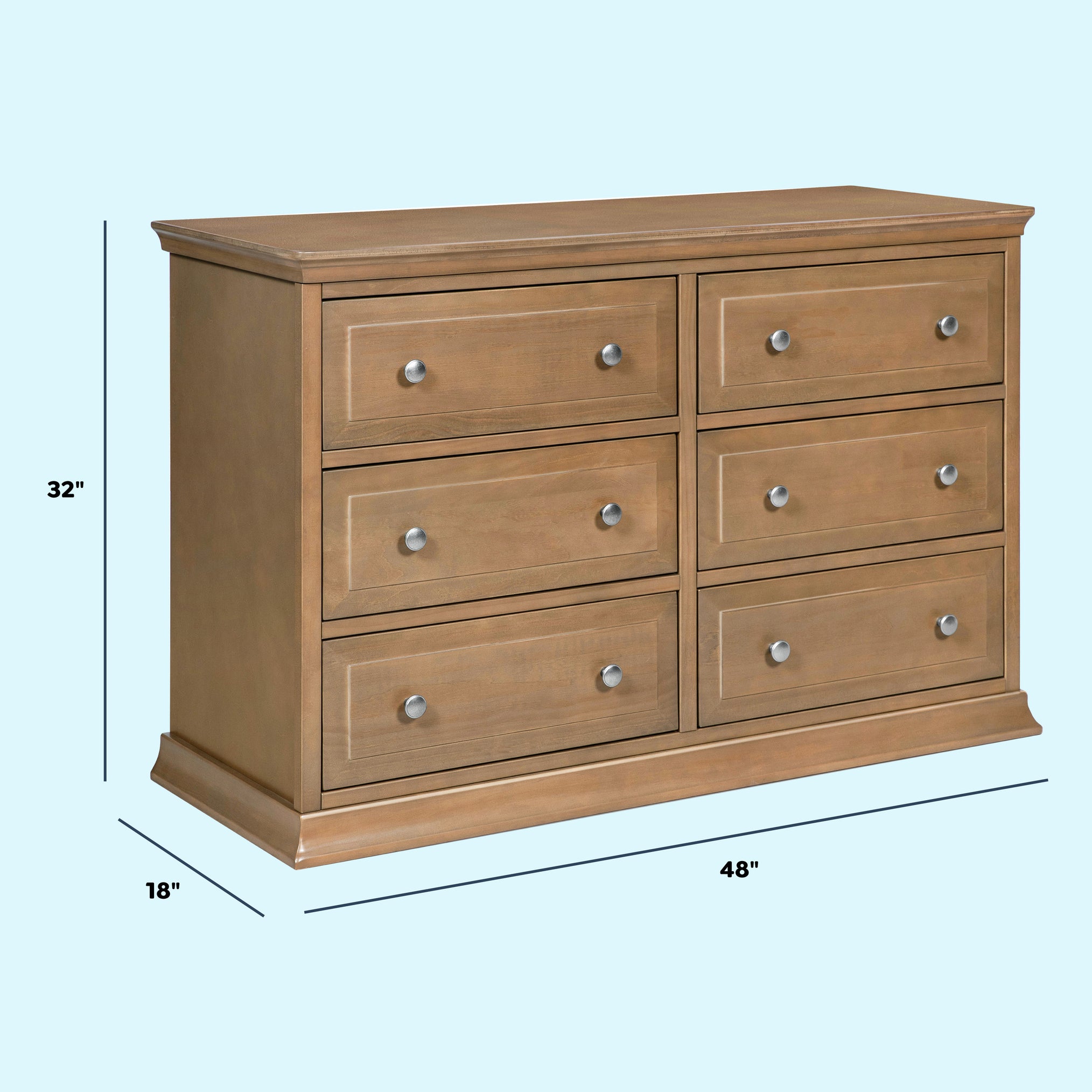 DaVinci Davinci Signature 6-Drawer Double Dresser – DaVinci Baby