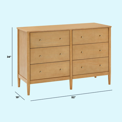 M27326HY,DaVinci,Frem 6-Drawer Dresser in Honey