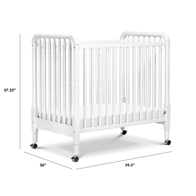 M7398W,DaVinci,Jenny Lind 3-in-1 Convertible Mini Crib in White