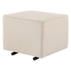 M13985CM,DaVinci,Davinci Universal Gliding Ottoman in Cream Finish with Cream Piping