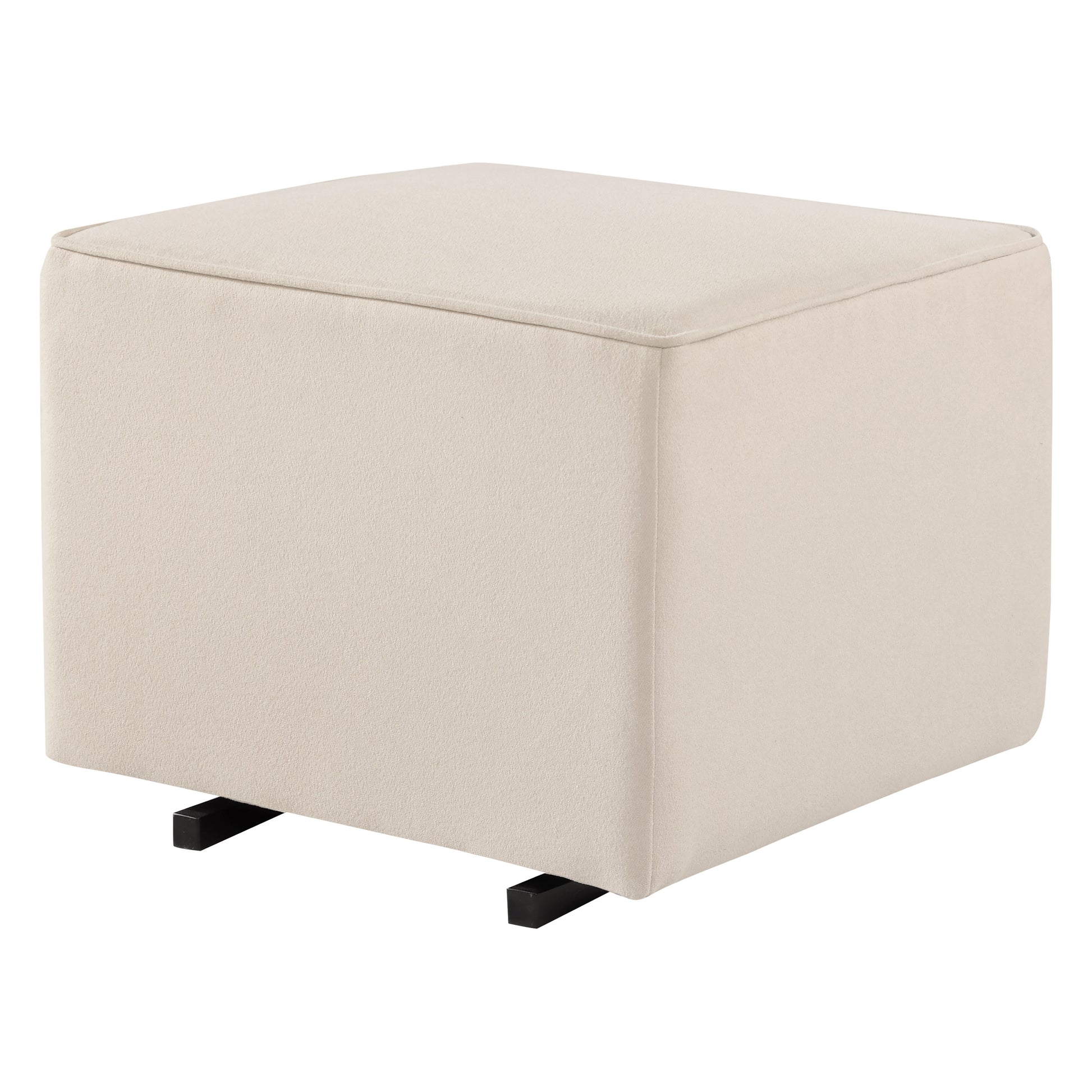 M13985CM,DaVinci,Davinci Universal Gliding Ottoman in Cream Finish with Cream Piping