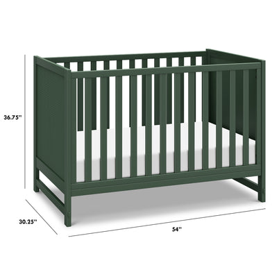 M24901FRGR,DaVinci,Margot 3-in-1 Convertible Crib in Forest Green