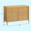 M25126HY,DaVinci,Birdie 6-Drawer Dresser in Honey