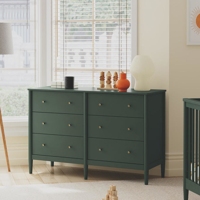 M27326FRGR,DaVinci,Frem 6-Drawer Dresser in Forest Green