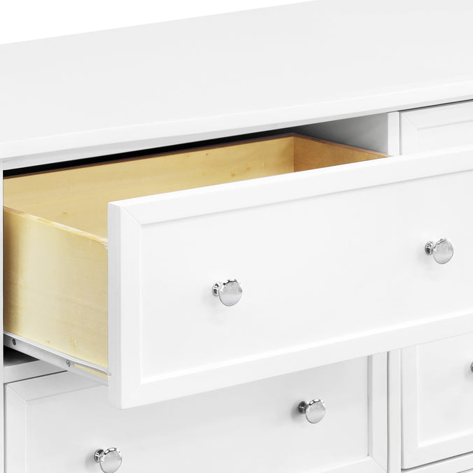 M5529W,Kalani 6-Drawer Double Wide Dresser in White Finish