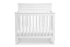M4398W,Autumn 2-in-1 Mini Crib and Twin Bed In White