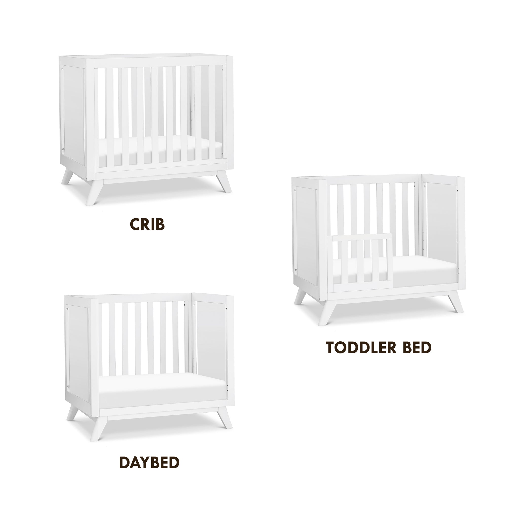 DaVinci Otto 3-in-1 Convertible Mini Crib with 4