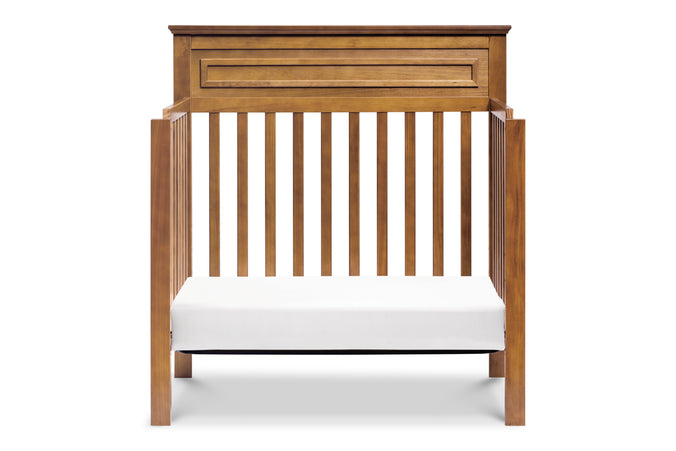 M4398CT,Autumn 2-in-1 Mini Crib and Twin Bed in Chestnut