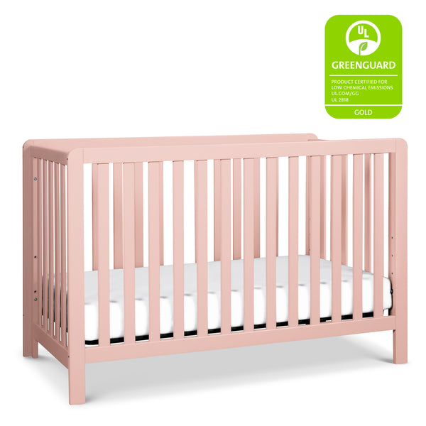 F11901GW,Colby 4-in-1 Low-profile Convertible Crib in Grey and White Petal Pink