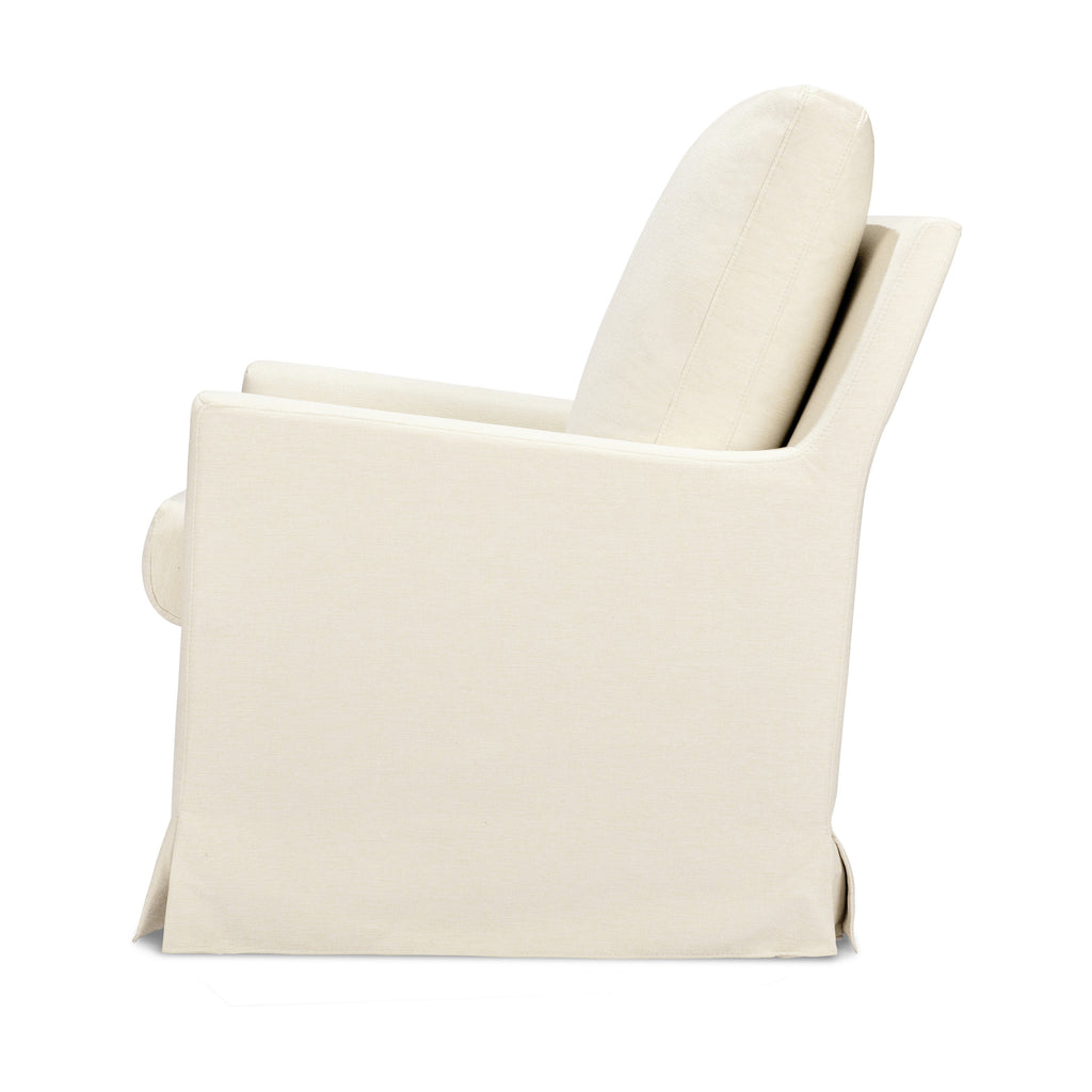 M24287VN,Winnie Slipcover Swivel Glider in Vanilla