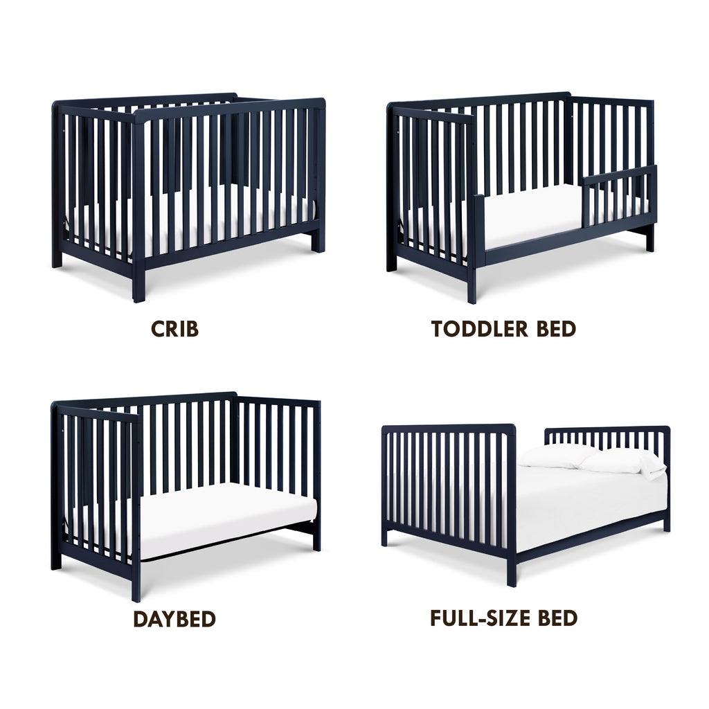 F11901V,Colby 4-in-1 Low-profile Convertible Crib in Navy